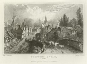 Chipping Ongar, Essex by William Henry Bartlett