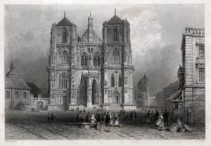 Dome of Regensburg (engraving) by William Henry Bartlett