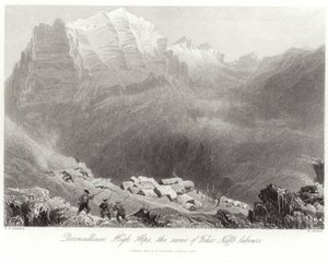 Dormeilleuse in the High Alps by William Henry Bartlett