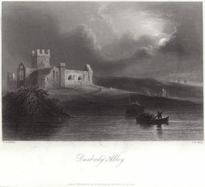 Dunbrody Abbey in County Wexford by William Henry Bartlett