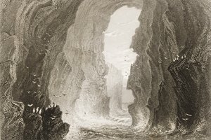 Dunkerry Cave, County Antrim, Northern Ireland, from 