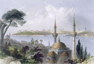 General View of Constantinople from Scutari by William Henry Bartlett