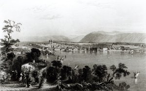 Geneva from Coligny by William Henry Bartlett