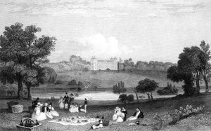 Hallingbury Place, Essex, engraved by Henry Wallis by William Henry Bartlett