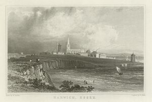 Harwich, Essex by William Henry Bartlett