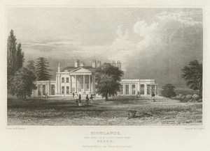 Highlands, the Seat of N Labouchere, Esquire, Essex by William Henry Bartlett
