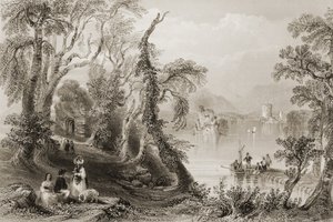 Innisfallen, Killarney Lake, County Killarney, from 