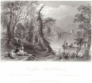 Innisfallen, Lake of Killarney by William Henry Bartlett