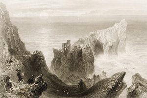 Kenbaan Castle, Near Ballycastle, County Antrim, Northern Ireland, from 