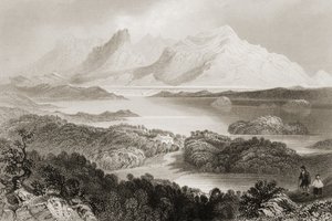 Lake Garromin, Connemara, County Galway, from 