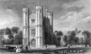 Leighs Priory, Essex, engraved by E. Young, 1832 by William Henry Bartlett
