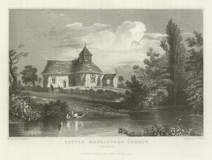 Little Maplestead Church, Essex by William Henry Bartlett