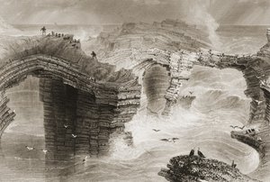 Natural Bridges near Kilkee, County Clare, Ireland, from 