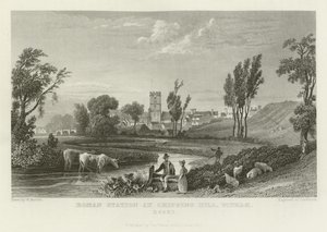 Roman Station at Chipping Hill, Witham, Essex by William Henry Bartlett
