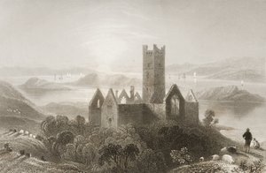 Roserk Abbey, County Mayo, Ireland, from 