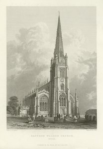 Saffron Walden Church, Essex by William Henry Bartlett