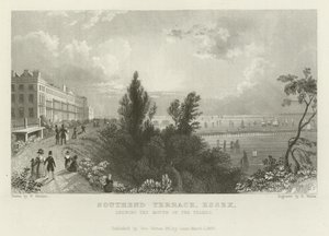 Southend Terrace, Essex, Showing the Mouth of the Thames by William Henry Bartlett