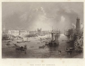 The Port of London by William Henry Bartlett
