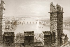 The River Shannon and Limerick from the Cathedral Tower, County Limerick, from 