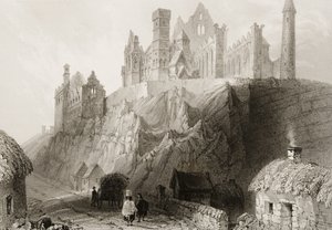The Rock of Cashel, County Tipperary, Ireland by William Henry Bartlett