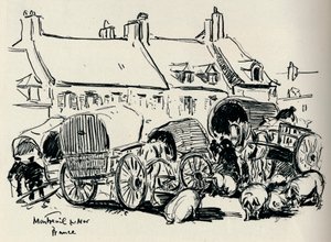 Montreuil-Sur-Mer, France, c. 1907 by William Henry Charlton