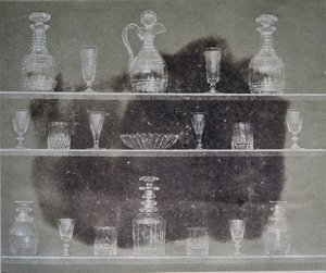 Articles of glass, Photograph, from Pencil of Nature