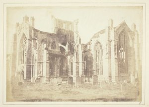 Melrose Abbey by William Henry Fox Talbot