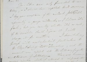 Signed Letter from William Henry Fox Talbot to James David Forbes by William Henry Fox Talbot