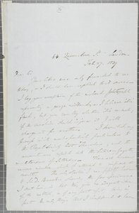 Signed Letter from William Henry Fox Talbot to James David Forbes