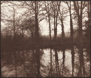 Winter Trees Reflected in a Pond, 1841-42