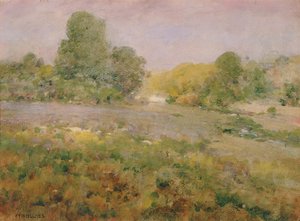 Field of Varicolored Grasses in Late Summer in the Virginia Hills by William Henry Holmes