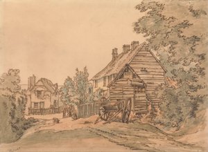 A Street in a Country Village by William Henry Hunt