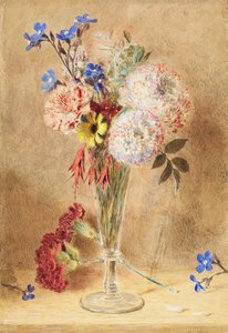 Flowers in a glass vase