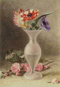 Glass Vase and Flowers