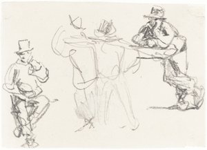 Studies of a Male Figure by William Henry Hunt
