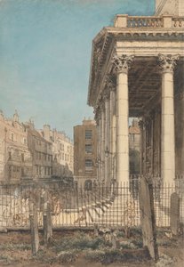 The Portico of St. Martin-in-the-Fields by William Henry Hunt