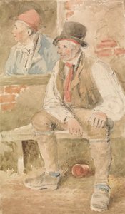 Two Peasants by a Window by William Henry Hunt