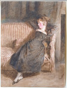 Young Girl Asleep on a Couch
