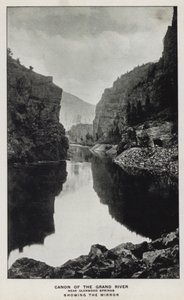 Canyons of Colorado: Canon of the Grand River, Near Glenwood Springs, Showing the Mirror