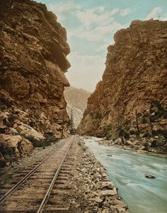 Clear Creek Canyon, Colorado, c.1899 by William Henry Jackson