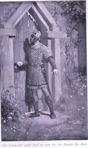 Sir Launcelot Could Find No Way In, for Though the Door Was Old and Worn It Held Fast