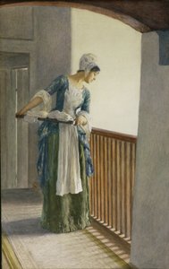 The Laundry Maid, c.1920 by William Henry Margetson