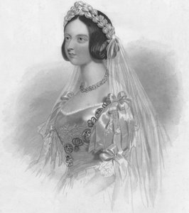 The Queen in her Bridal Dress
