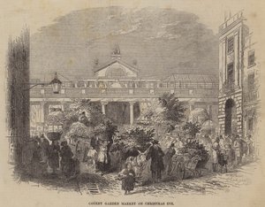 Covent Garden Market on Christmas Eve by William Henry Pike