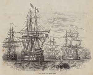 The British Fleet before Lisbon by William Henry Pike