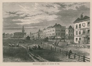 Kennington Common and Church in 1830