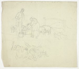 Feeding Pigs by William Henry Pyne