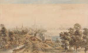 Old London, View from St. James Park Looking East by William Henry Pyne