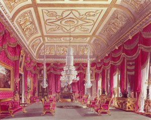 The Crimson Drawing Room, Carlton House from Pyne