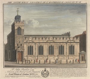 The Southwest Prospect of St. Katherine Cree Church by William Henry Toms